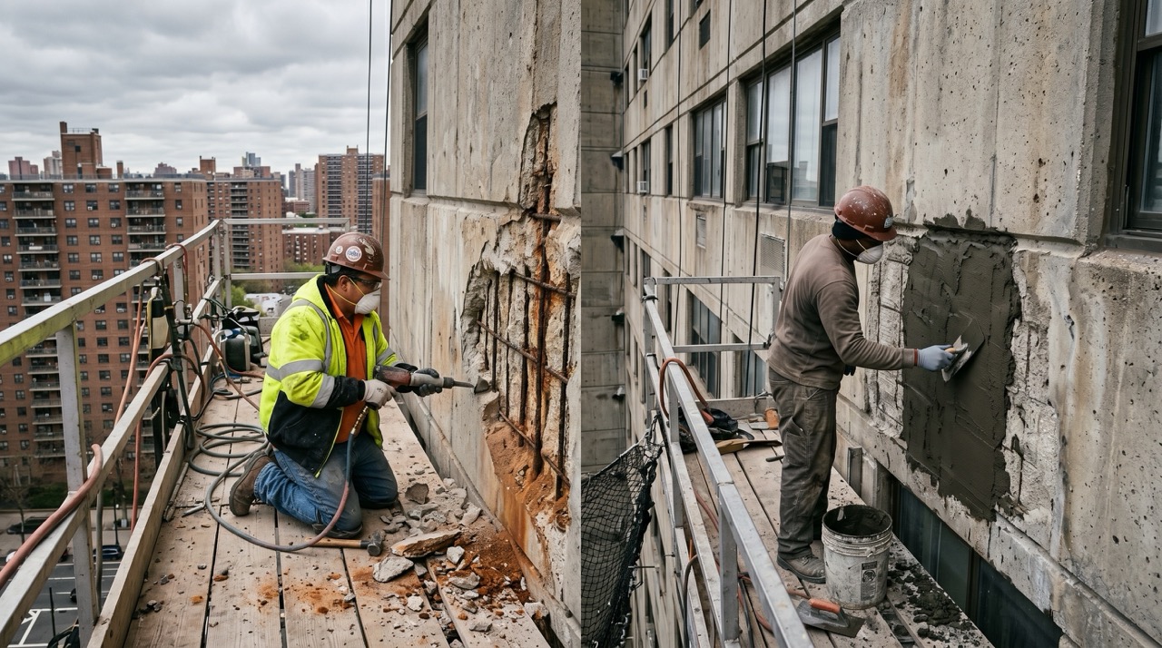 Concrete Facade Repair Hero